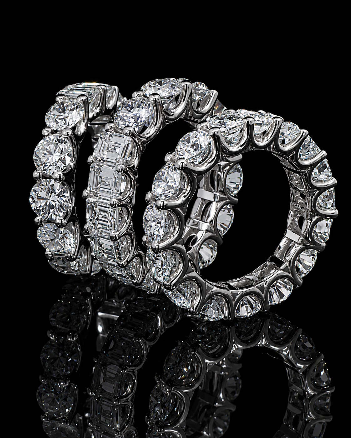 Diamond eternity rings